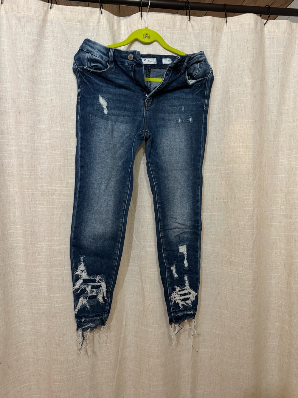 KanCan Dark Blue Distressed Skinny Jeans